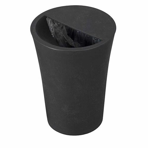 ゴミ箱 7.3L 丸型 ふた付き ブラック