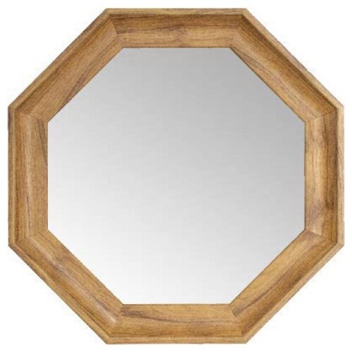 八角ミラー M ウォールミラー ナチュラル