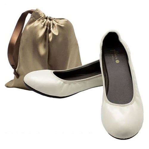 スリッパ 携帯 Mサイズ アイボリー