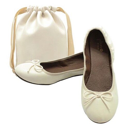 携帯スリッパ レ プリエ フィナ アイボリー