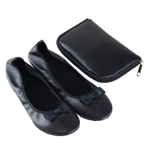 携帯スリッパ レ プリエ クラシック ブラック M