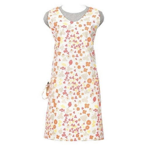 エプロン 撥水・防シワ加工 ふきん掛け付き ピンク