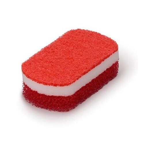 キッチンスポンジ 3層構造 レッド