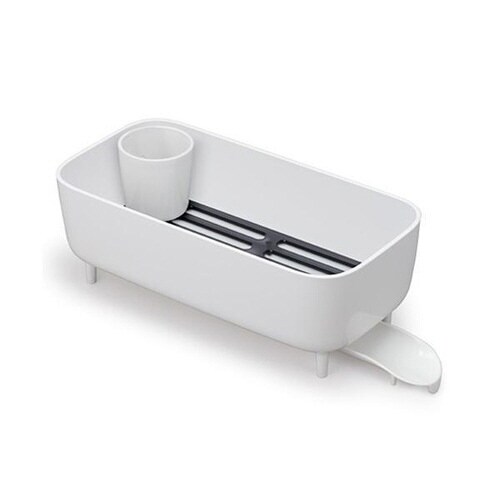 水切りラック 排水ノズル付き ホワイト