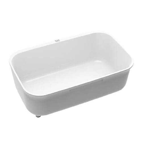 洗い桶 スリット付き コンパクトサイズ ホワイト