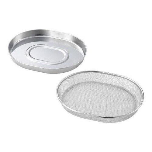 ザル&トレー2点セット 食道楽 小判型