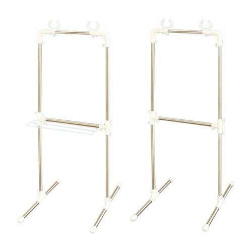 物干し タオル掛け付きベランダ物干し台 屋外