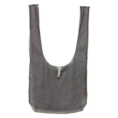 エコバッグ M 軽量 ブラック×ライトグレー