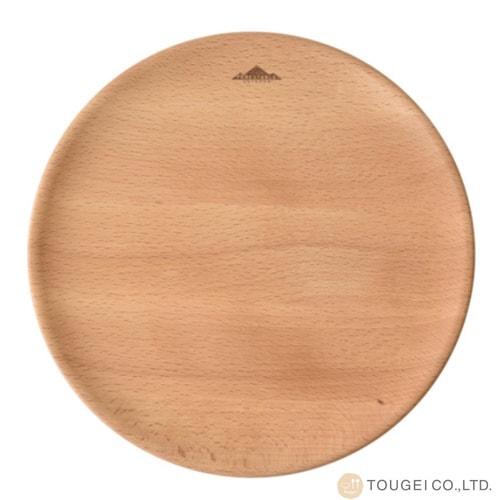 お皿 プレート 木製 アウトドア 直径21cm