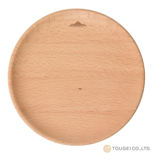 お皿 プレート 木製 アウトドア 直径18cm