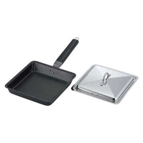 フライパン 角型 IH対応 蓋付 鉄製