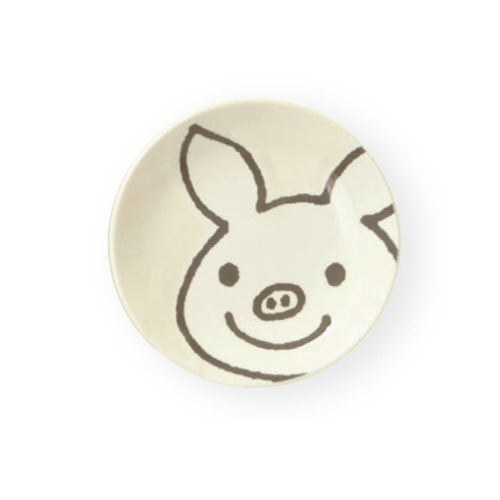 プレート 8cm ラッキーピッグホーム ニッコリ