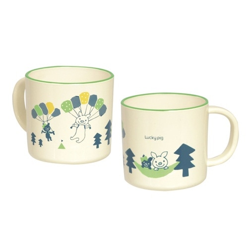 コップ 200ml LuckyPig グリーン