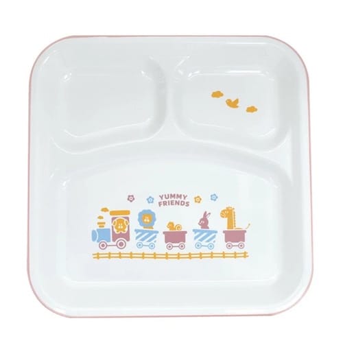 ランチプレート 23cm スクエア ピンク