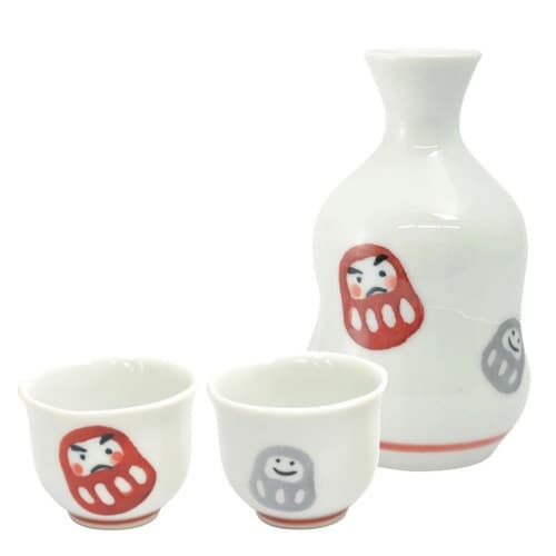 徳利 盃 セット 250ml 酒器 陶磁器 ダルマ