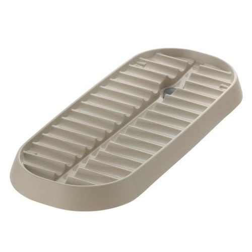 水切りトレイ スリム 自動排水 ベージュ