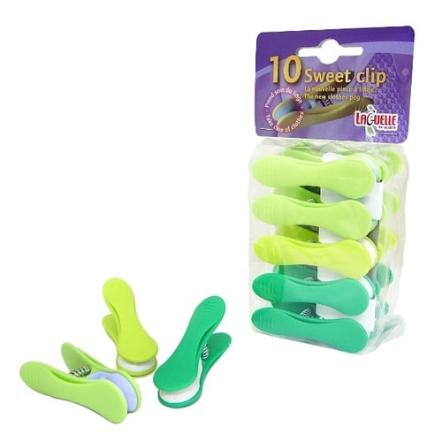 洗濯ばさみ 10個入 ラゲール グリーン