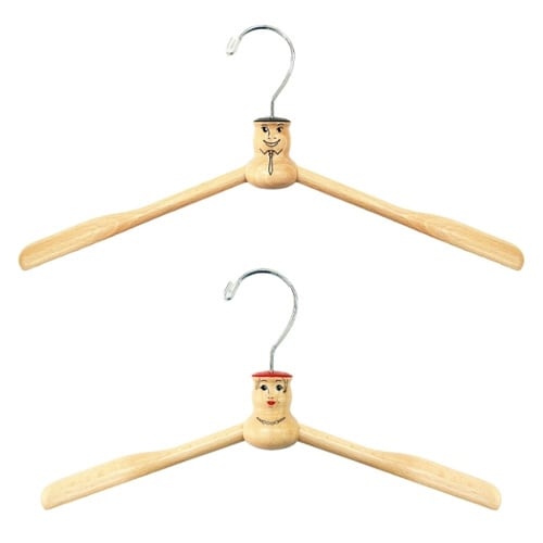 木製ハンガー 2本セット ロクサンハンガー 木製
