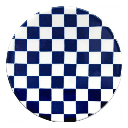 プレート 10cm 豆皿 市松 ロクサン ネイビー