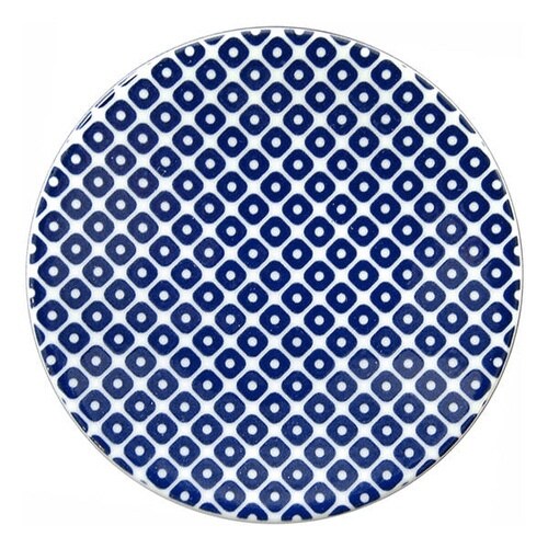 プレート 10cm 豆皿 鹿の子絞り ネイビー