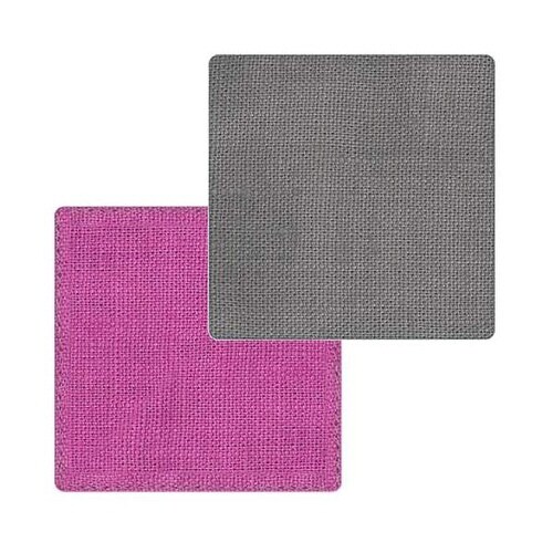 コースター 10cm リンネ グレー×パープル