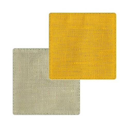 コースター 10cm イエロー×ライトグリーン