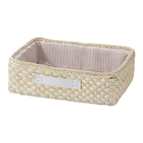 バスケット 布付きメイズバスケット ナチュラル