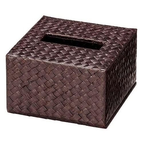 ティッシュケース ハーフ パンダン ダークブラウン