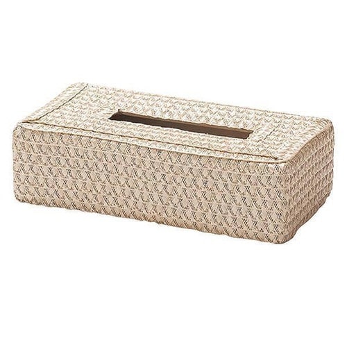 ティッシュケース ドット柄 ナチュラル