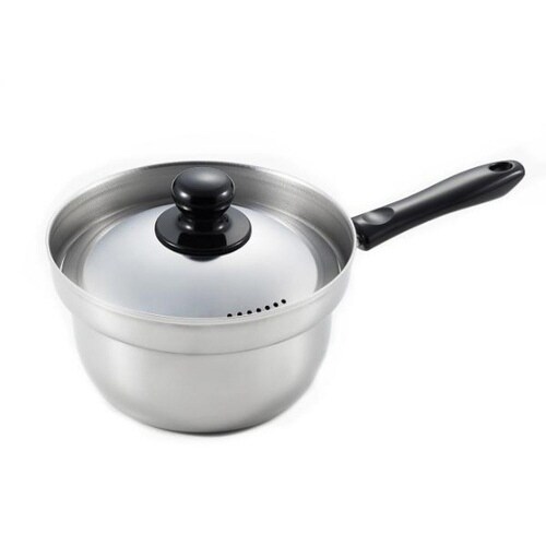 片手鍋 16cm IH対応 湯切り穴 蓋付き