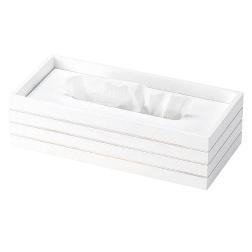 ティッシュケース 木製 おしゃれ アイボリー