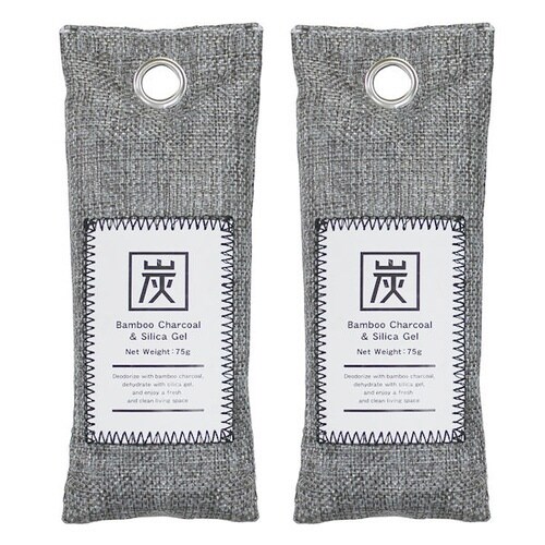 除湿剤 竹炭 除湿消臭バッグ 75g×2 除湿