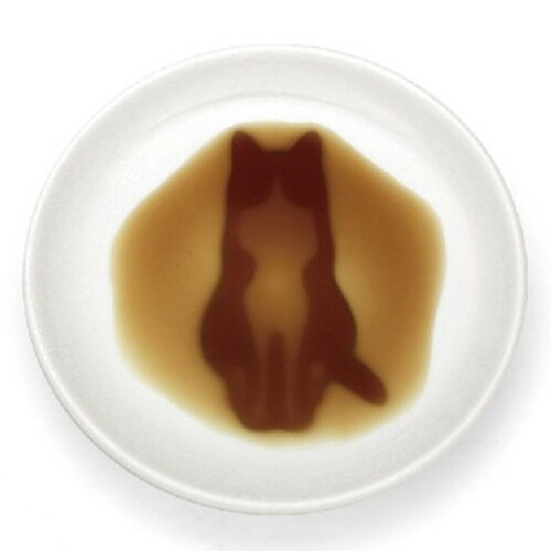 醤油皿 9cm ネコ 皿 食器 和食器 すわる