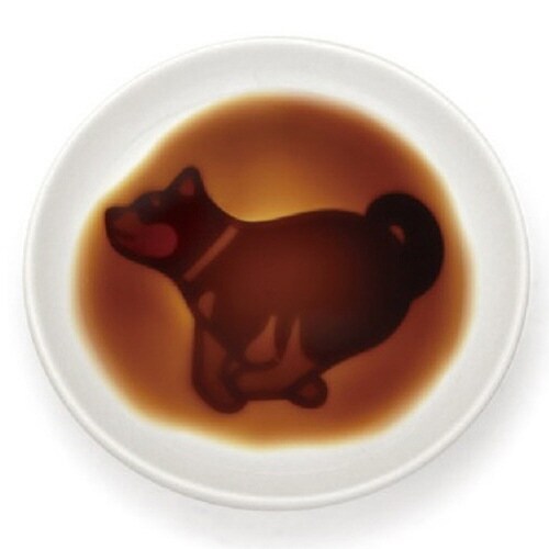 醤油皿 9cm イヌ 皿 食器 和食器 かける