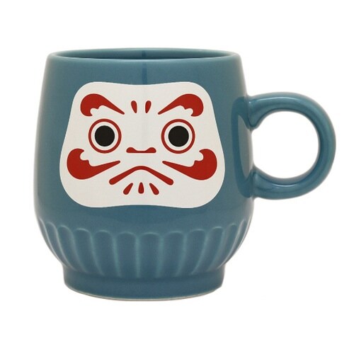 マグカップ 300ml だるま コップ 食器 青