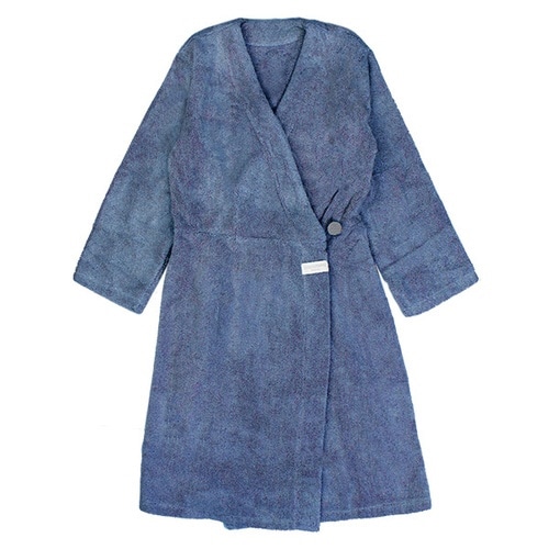 バスローブ 着丈 105cm ネイビー