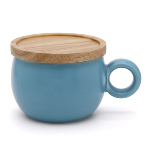 マグカップ フタ付き 280ml ブルー