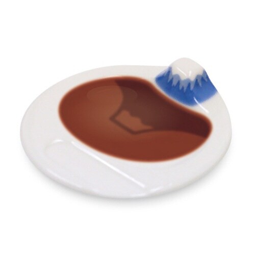 醤油皿 10cm 富士山 皿 食器 和食器 青富士