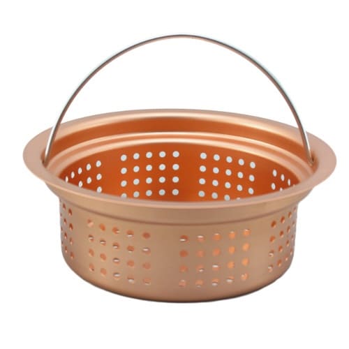 ゴミ受け 浅型 純銅 排水口 135mm用