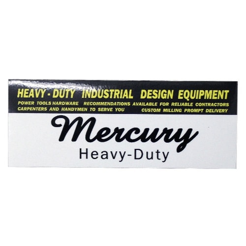 マーキュリーステッカー TAG BLACK