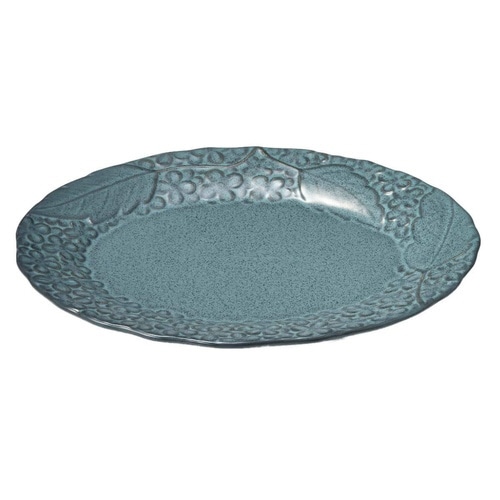 プレート 25cm オーバル リアン 磁器 アクア
