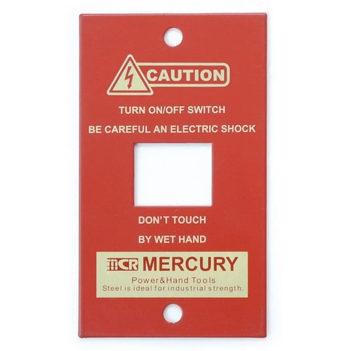 スイッチカバー 1口 1穴 レッド