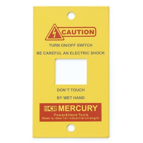 スイッチカバー 1口 1穴 イエロー