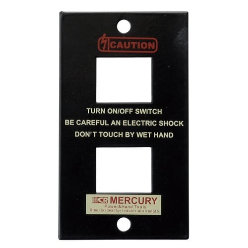 スイッチカバー 2口 2穴 ブラック