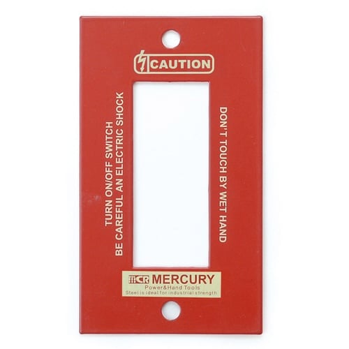 スイッチカバー 3口 3穴 レッド