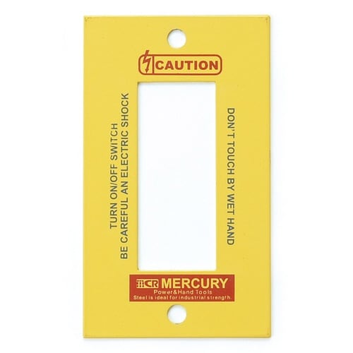 スイッチカバー 3口 3穴 イエロー