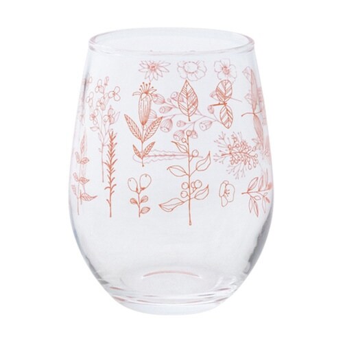 グラス 325ml Hill and ピンク