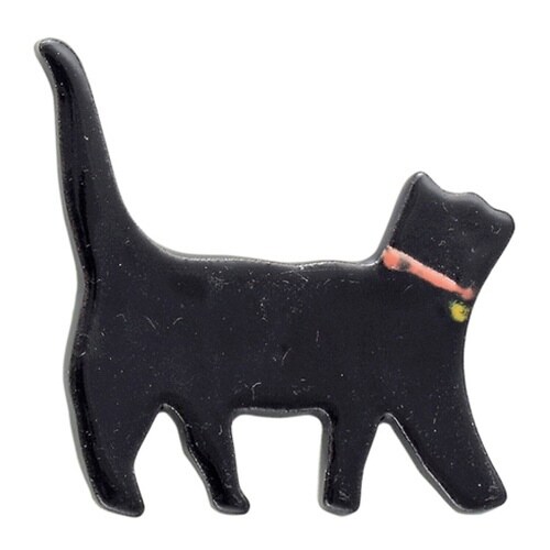 箸置き 6cm ネコ 猫 箸置 陶器 日本製 クロ