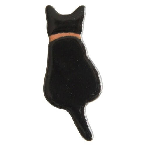 箸置き 6cm ネコ おすわり 猫 箸置 クロ