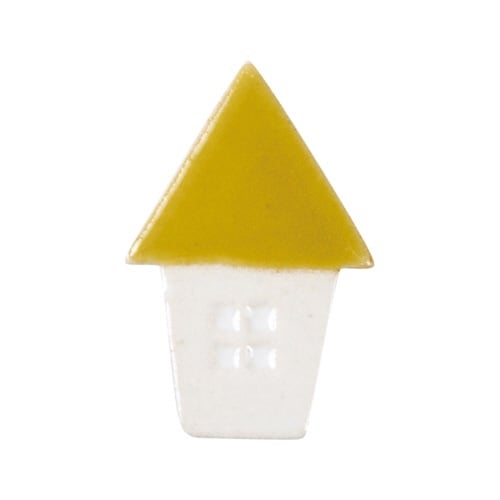 箸置き 5cm 三角屋根のお家 箸置 イエロー
